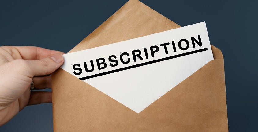 Hidden Subscription Model header